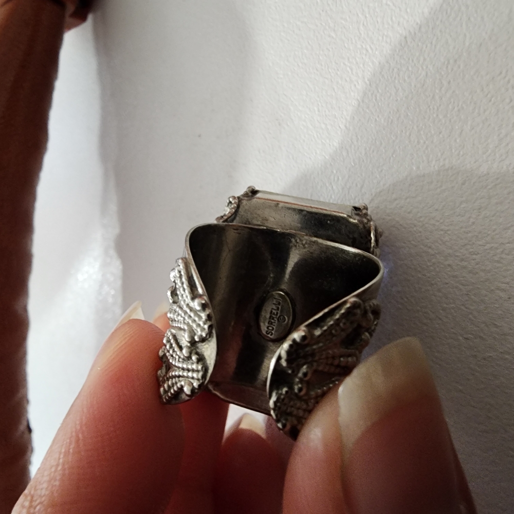 Sorrelli Silver Ring with Purple Gemstone - Picture 5 of 5